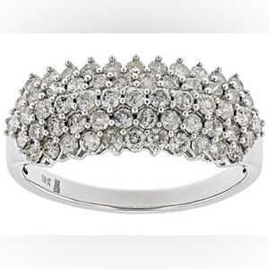 ✨ NEW Solid 10K White Gold 1 Carat Natural Diamond Ring